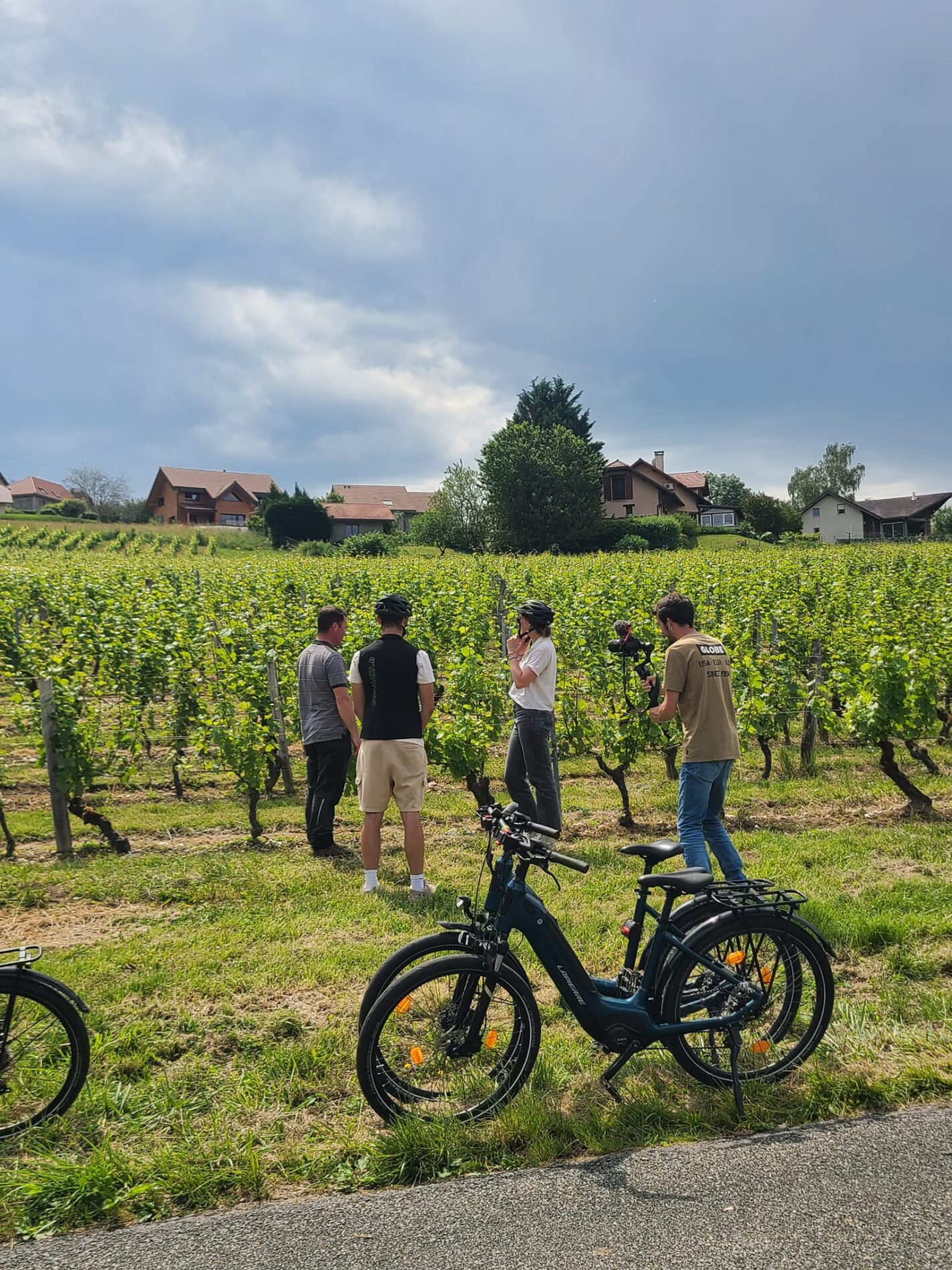 influenceurs à vélo sur le territoire Aix Riviera